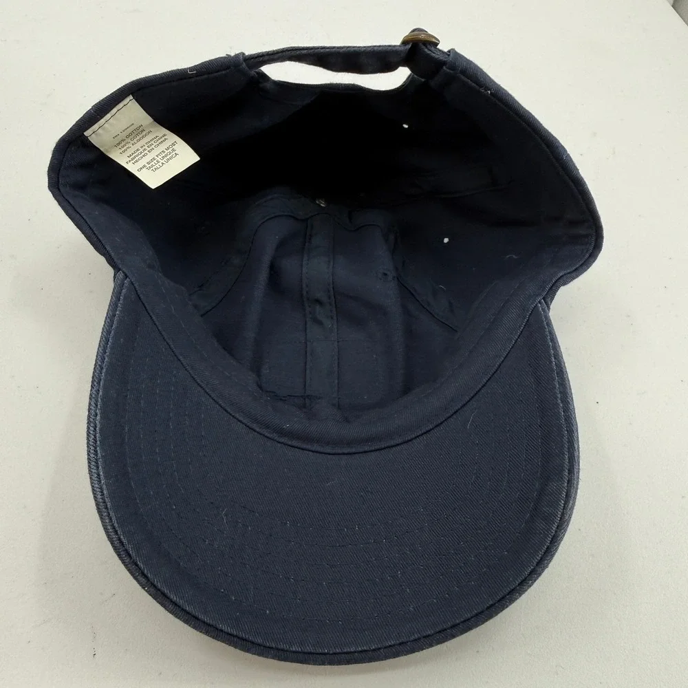 Bud Light Hat Mens OSFA Navy Blue Embroidered Logo Cotton Dad Cap Adjustable